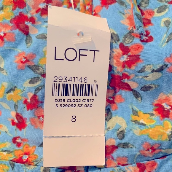 NWT Loft Tie Back Pocket Dress size 8 - Picture 6 of 8